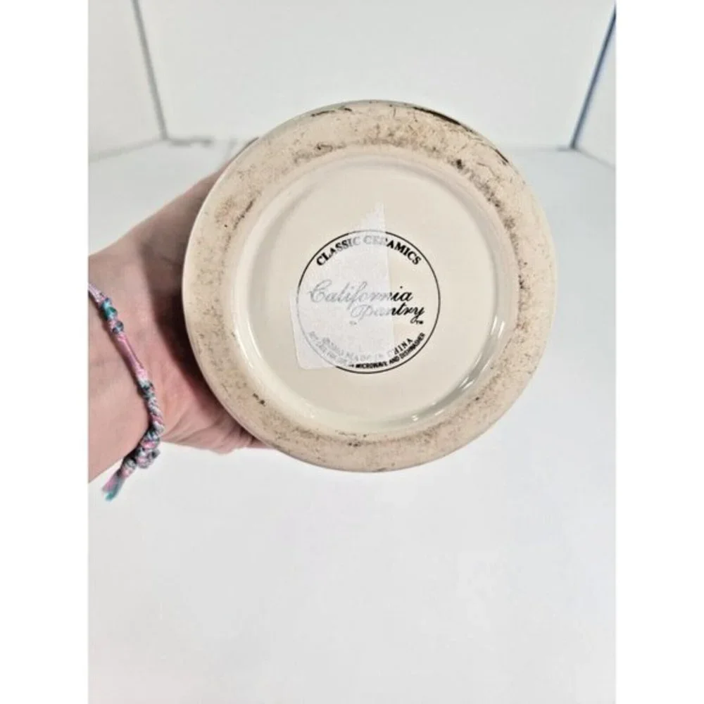 California Pantry Classic Ceramics December 2003 Canister Tight‎ Seal Lid 7.5